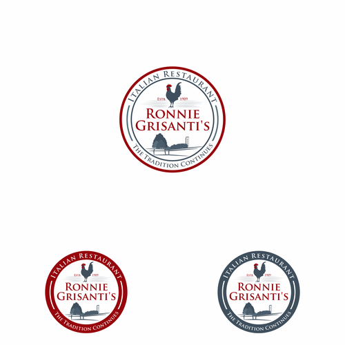 Italian food design with the title 'Logo for Italian Restaurant'