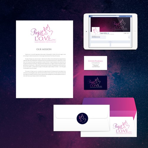 Dove logo with the title 'project love'