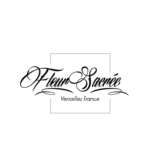 Flower shop logo with the title 'Fleur Sacrée'
