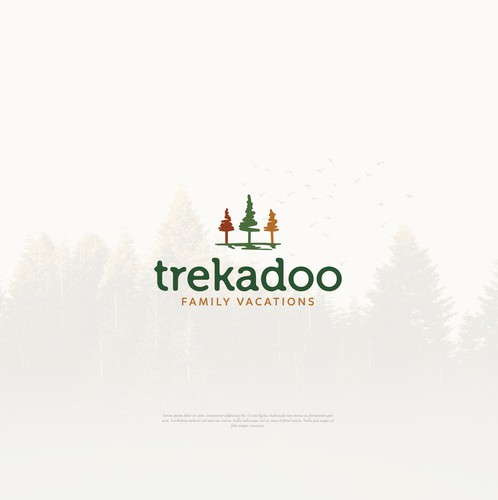 Hotel brand with the title 'Logo for Trekadoo Family Vacations'