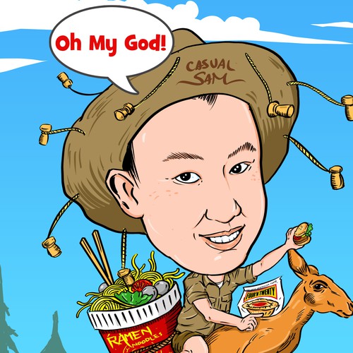 Caricature artwork with the title 'Caricature'