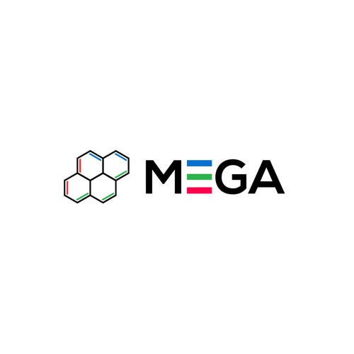Research logo with the title 'A meaningful logo for a research project 'MEGA''