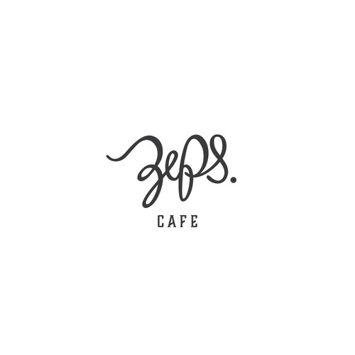Beverage brand with the title 'Zeps Cafe'
