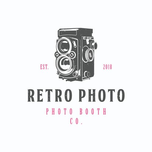 Young adult logo with the title 'concept logo for retro photo'