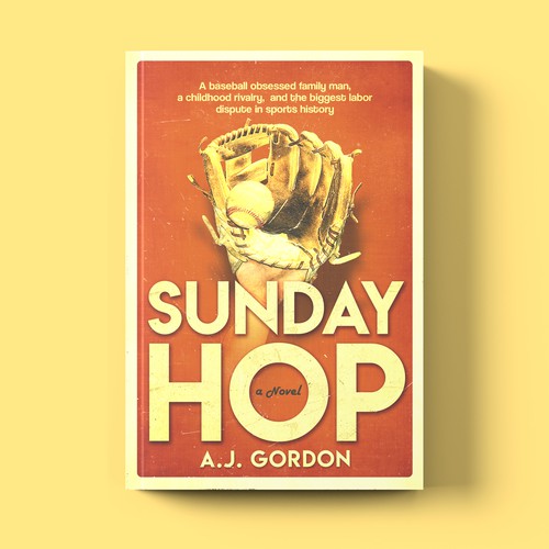 Comedy book cover with the title ''Sunday Hop' book cover'