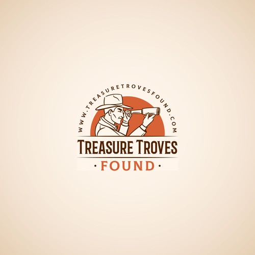 Discover logo with the title 'Logo for the Treasure Troves Found'