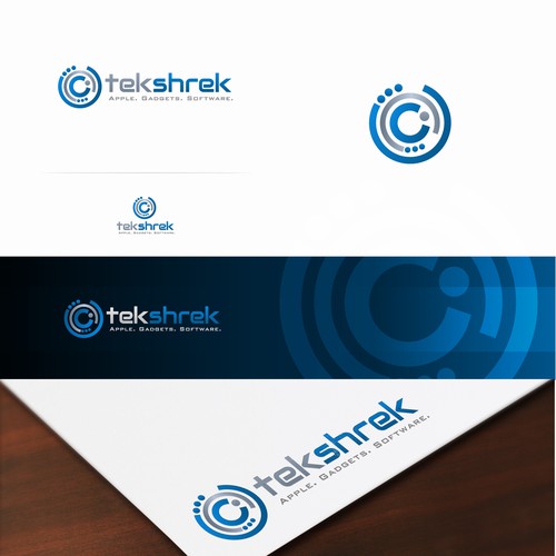 Mechanical logo with the title 'Techshrek'