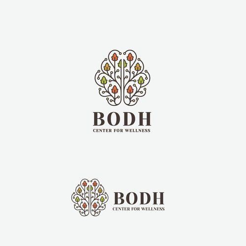 Clinic design with the title 'Logo Design for BODH - Center for Wellness'