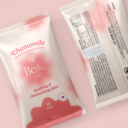 Wellness packaging with the title 'BeMe Makeup Removal Package Design'