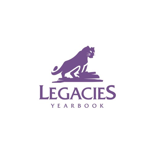 Black panther logo with the title 'Legacies yyearbook'