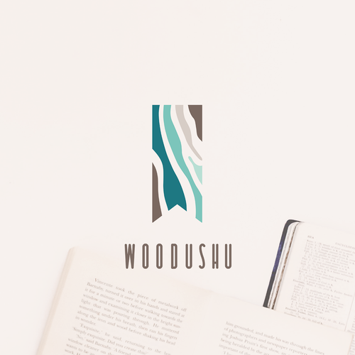 Bookmark logo with the title 'Playful and modern logo design'