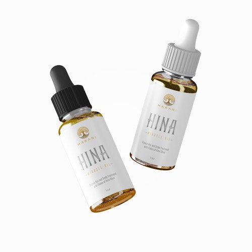 Dropper bottle label with the title 'tube packaging'