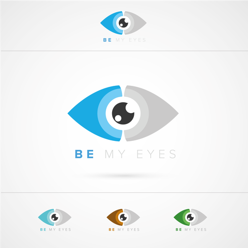 Blind design with the title 'Be My Eyes - Logo Design'