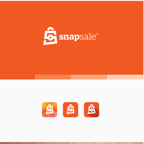 标题为“logo for Snapsale”的相机标志