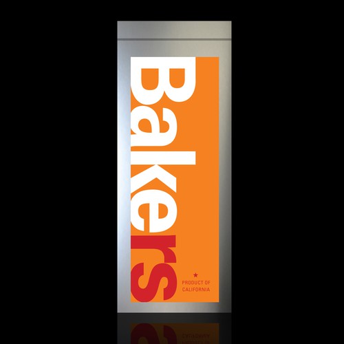 Creative label with the title 'Packaging Design Contest Entry'