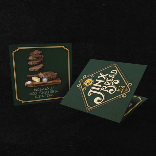 Traditional label with the title 'Luxury hangtag for an artisan bakery'