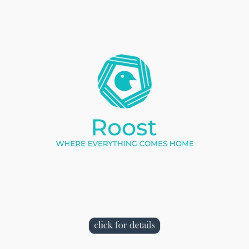 Nest design with the title 'minimalist apps logo'