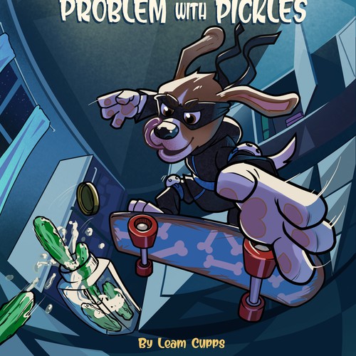 Dog artwork with the title 'Ninja Nickles desing '