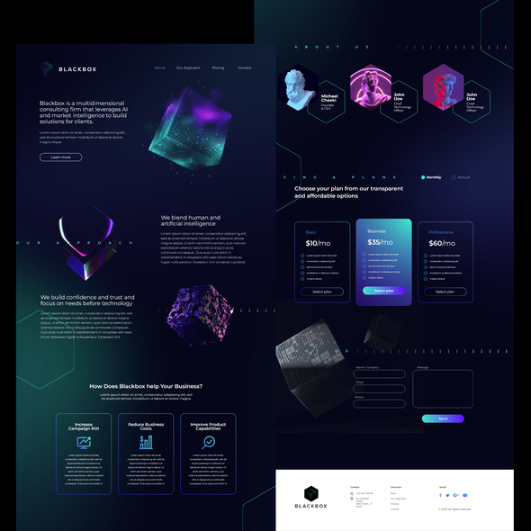 Code design with the title 'Logo and Website design'