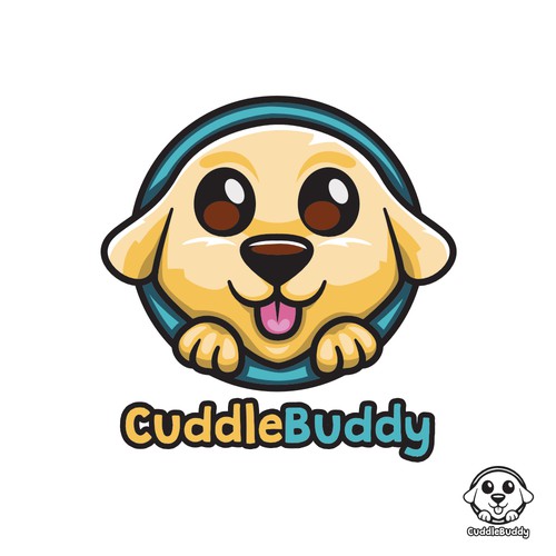 Buddy logo with the title 'Cute Dog Logo'