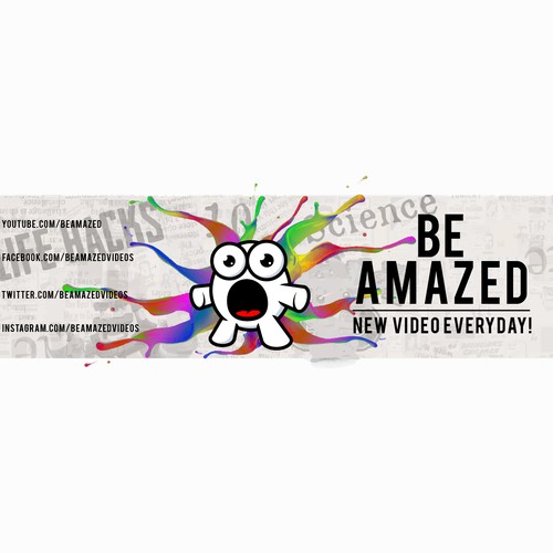 Channel design with the title 'Be Amazed Banner'