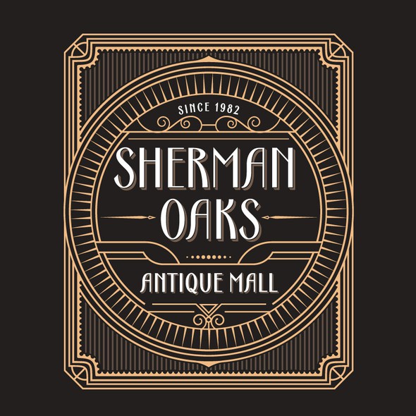 Nostalgic logo with the title 'Sherman Oaks'