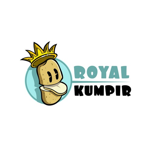 Potato logo with the title 'Potato King logo'