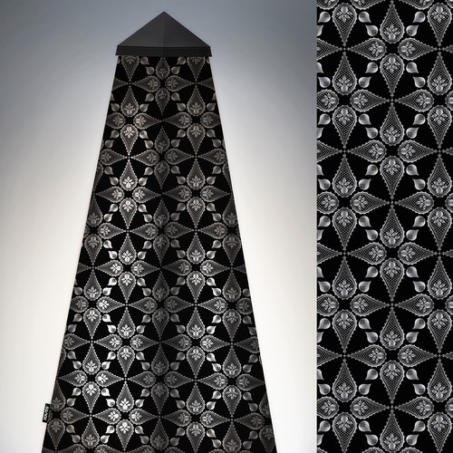 Print illustration with the title 'Bold graphic design for sound system'