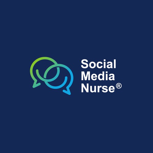 Speech bubble logo with the title 'Social Media Nurse®'