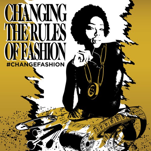 African artwork with the title 'Change Fashion'