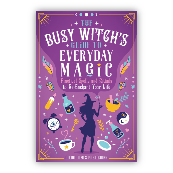 Magic book cover with the title 'Book Cover design'