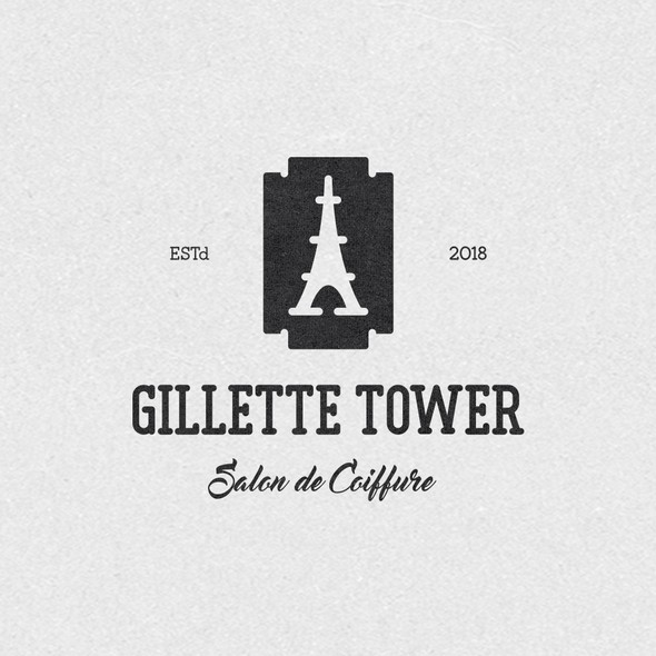 Razor logo with the title 'Gillette Tower'