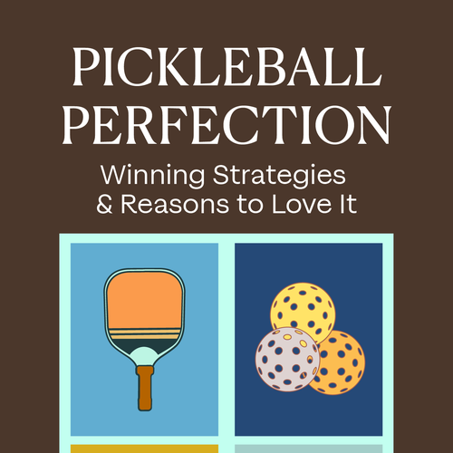 Classic book cover with the title 'Pickleball Book Cover'