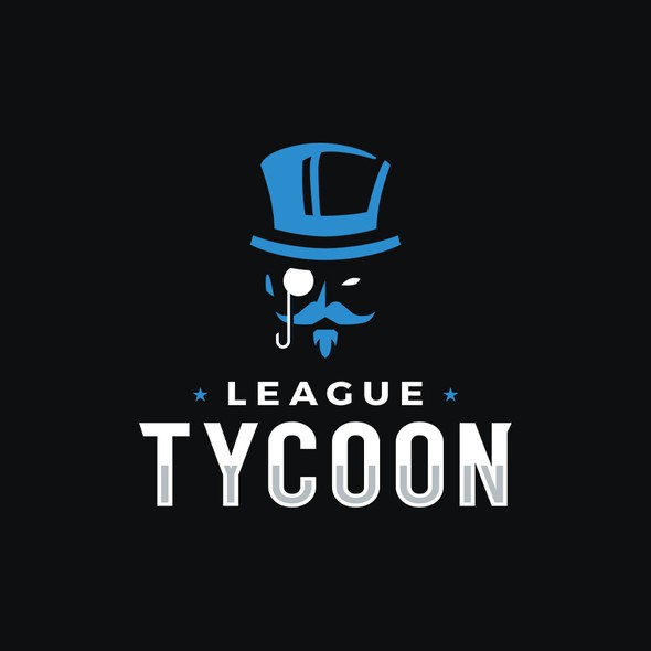 Fantasy football logo with the title 'League Tycoon Logo'