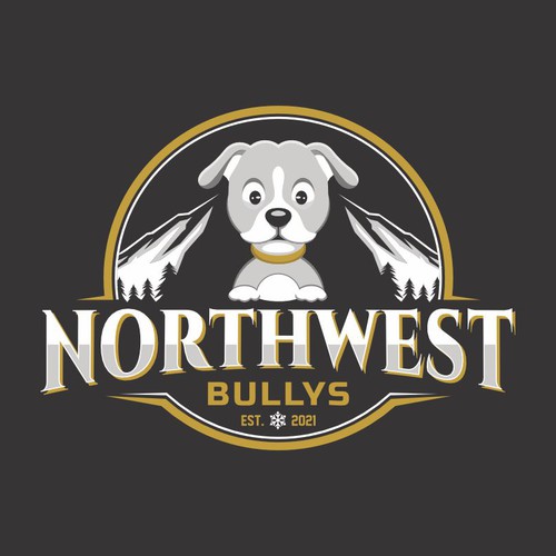 Pet shop logo with the title 'Nortwest Bullys Logo'
