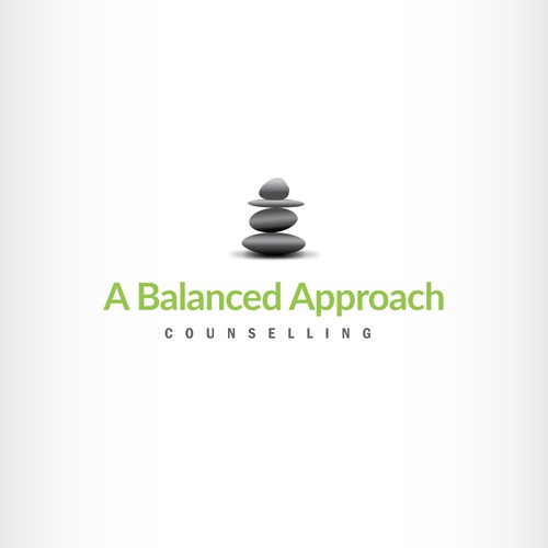 Vertical logo with the title 'Logo winner for counselling and coaching bussiness'