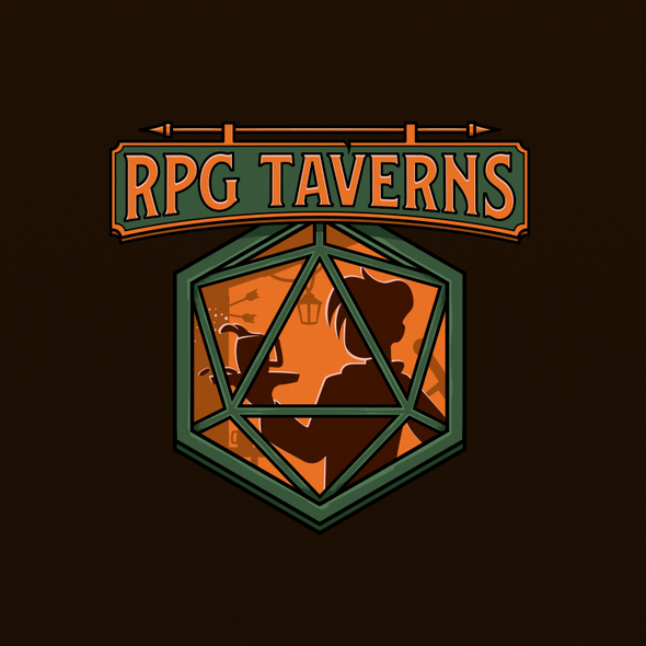 Role playing game logos logo with the title 'RPG Taverns'