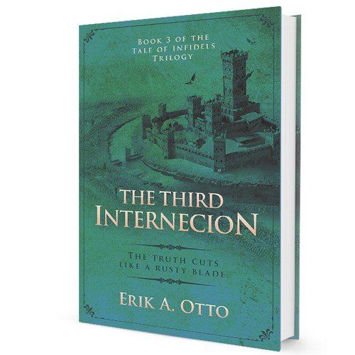 Epic fantasy book cover with the title 'The Third Internection | trilogy book cover'