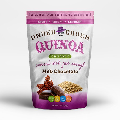 White packaging with the title 'Under Cover Quinoa'