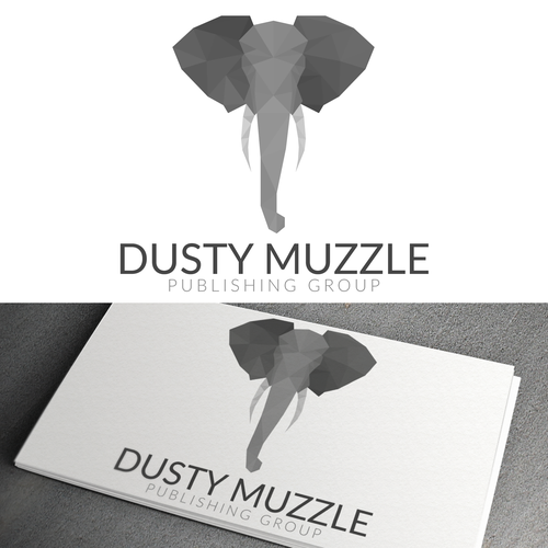 Low poly logo with the title 'Professional logo design for a publishing group'