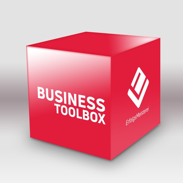 Business packaging with the title 'Design for a Business Toolbox '