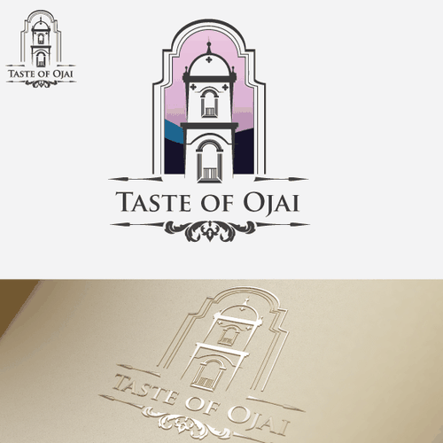 Agricultural logo with the title 'Logo for first class food event in Ojai CA'
