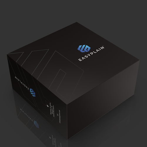 Home packaging with the title 'Packaging design for a piece of furniture. It should be modern, simple and high quality.'