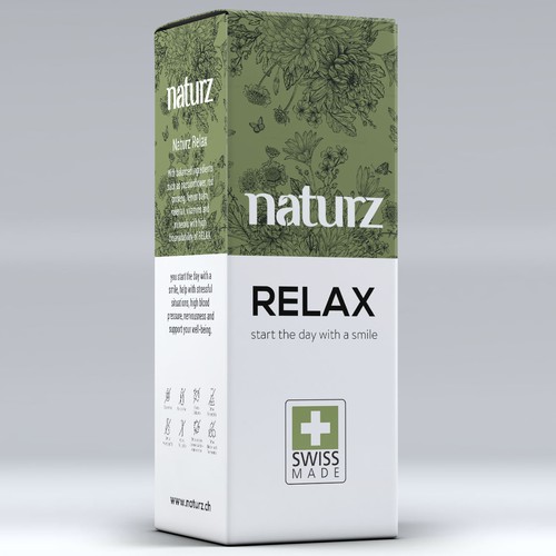 Creative packaging with the title 'Packing design for supplement box'