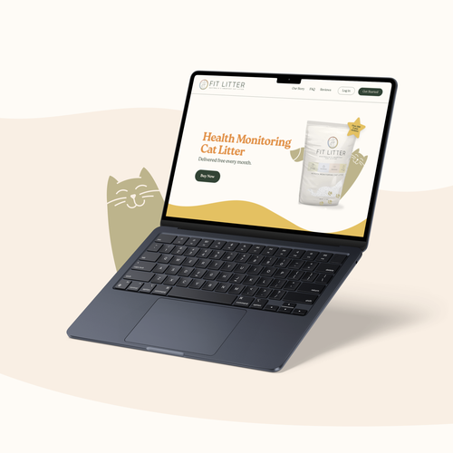 Product design website with the title 'Home page redesign'