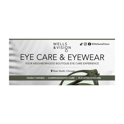 Eyewear design with the title 'Facebook cover'