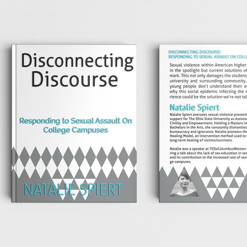 Gray book cover with the title 'contest entry of book cover'