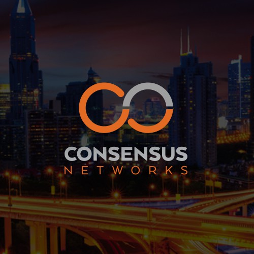 Contemporary design with the title 'Consensus Networks Logo design'