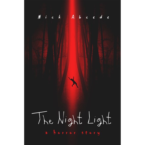 Alien design with the title 'Book cover "The Night Light"'