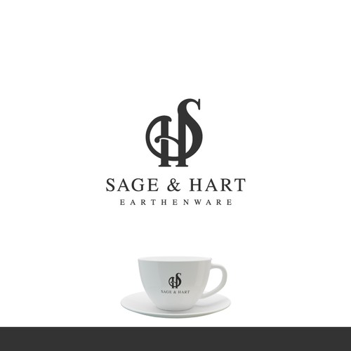 Home furnishing logo with the title 'Sage & Hart - Logo design'